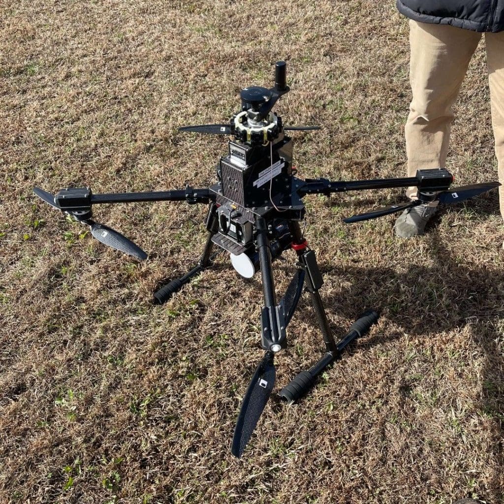 American made drone closeup shot
